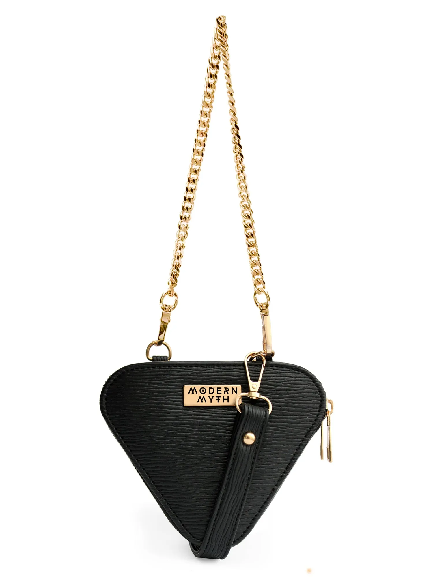 Trio Black Mini Triangle Bag | Modern Myth