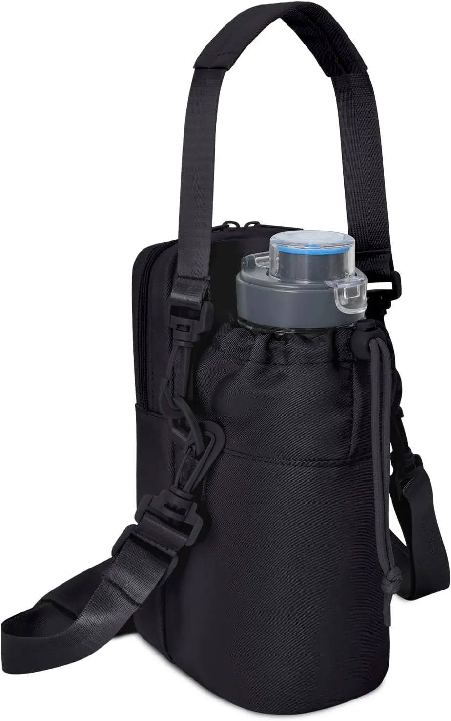 Wandering Nature Water Bottle Holder with Strap 32oz Insulated Water Bottle Carrier Sling Bag with Phone Pocket Water Bottle Pouch for Hiking Walking(Patent Pending)