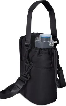 Wandering Nature Water Bottle Holder with Strap 32oz Insulated Water Bottle Carrier Sling Bag with Phone Pocket Water Bottle Pouch for Hiking Walking(Patent Pending)