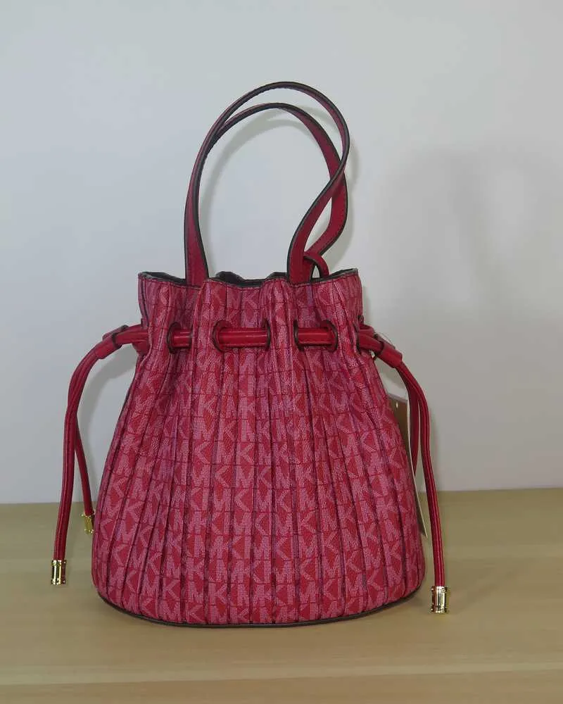 Willa Extra-Small Pleated Logo Tote Bag