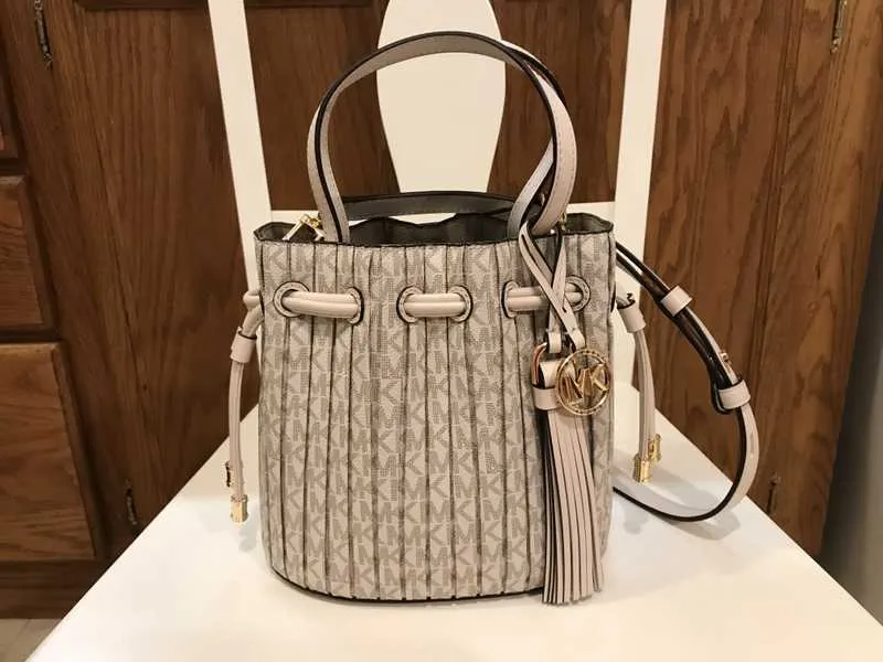 Willa Extra-Small Pleated Logo Tote Bag
