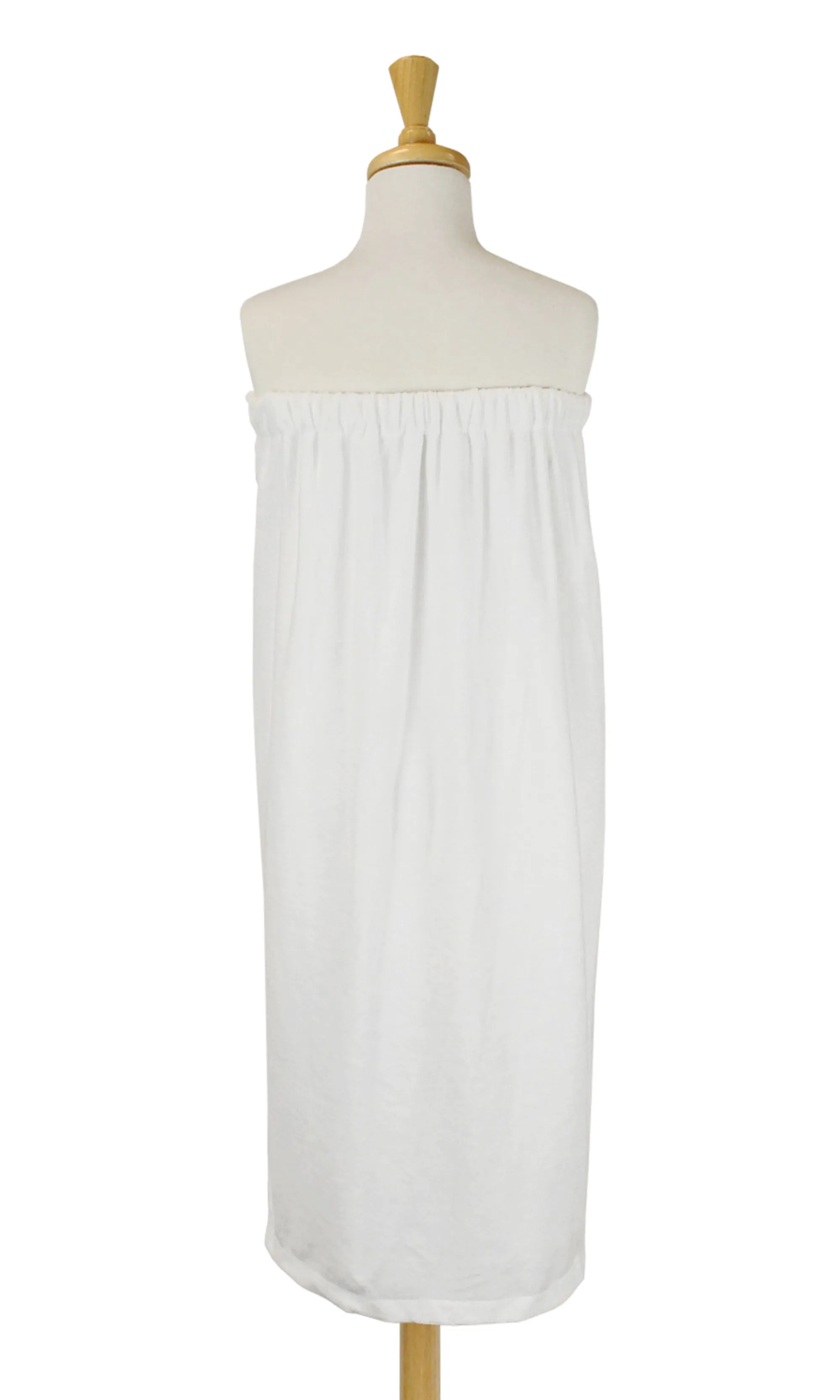 Women's White Shower Wrap