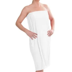 Women's White Shower Wrap